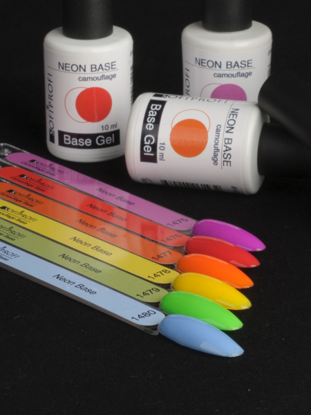 База для ногтей каучуковая цветная Sofiprofi Neon Base, 10 мл